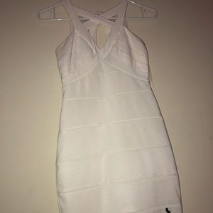 White fitted dress